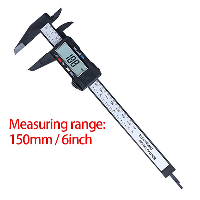 Digital Vernier Calipers 6 inch Electronic Vernier Caliper 100mm Calliper Micrometer Digital Ruler Measuring Tool 150mm 0.1mm