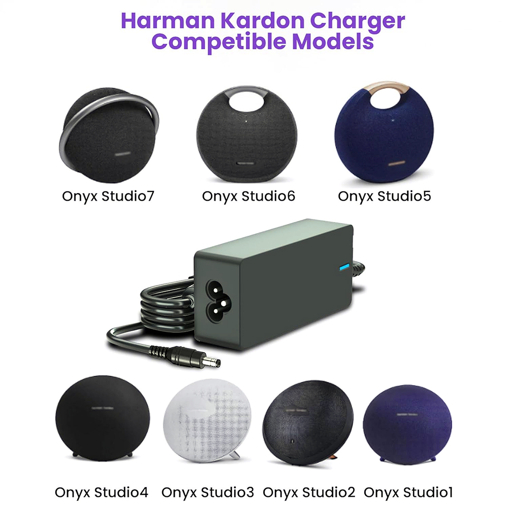 Cargador adaptador de CA de 19V y 65W para Harmon Kardon Aura Studio 3, 2, 1 Plus, serie AirPlay, sistema de altavoz inalámbrico para el hogar, fuente de alimentación