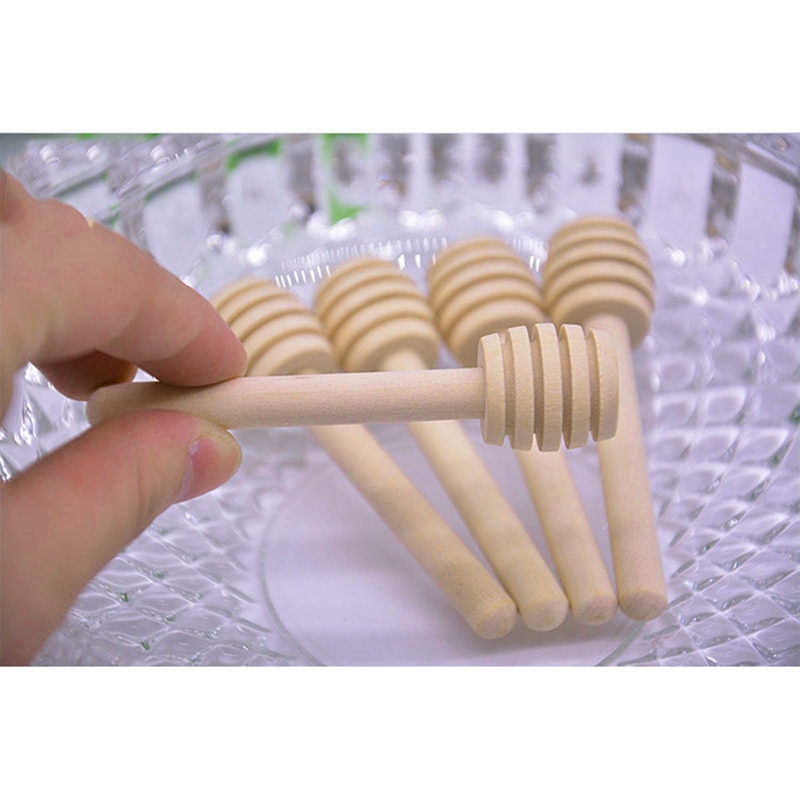 30Pcs Wooden Honey Dipper Dip Drizzler Server Stic... – Grandado