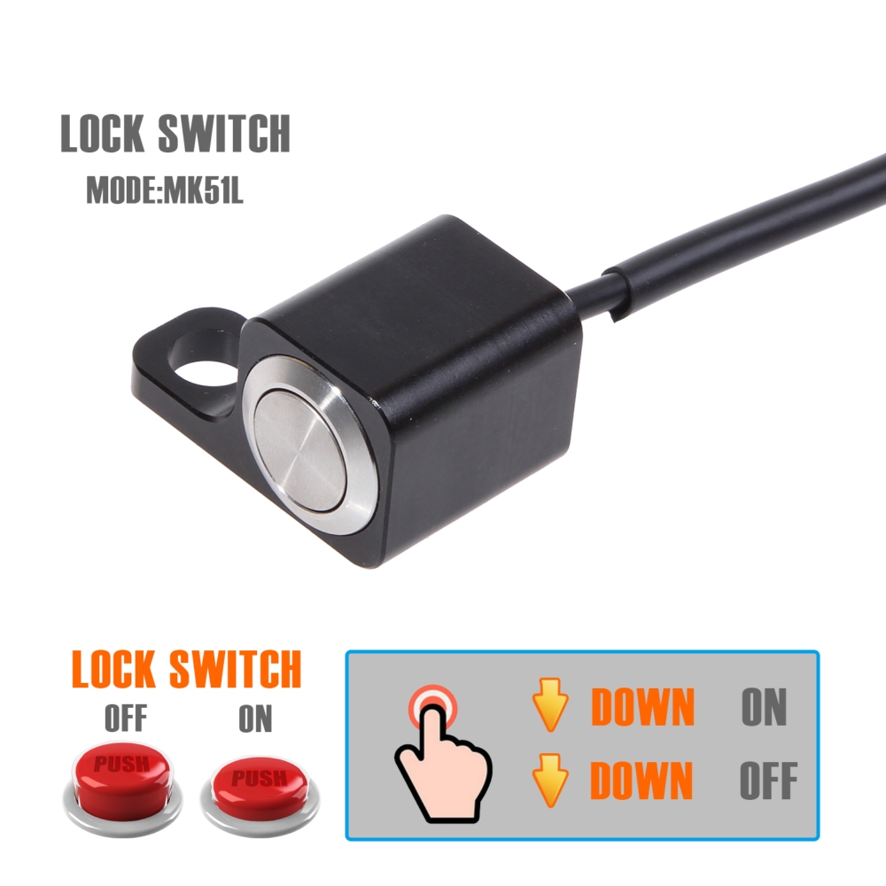 1pcs BOSMAA Motorcycle Rear View Mirror Bracket Handlebar Switches Headlight Fog For Sport Dirt Electric Bike Interrupteur Moto