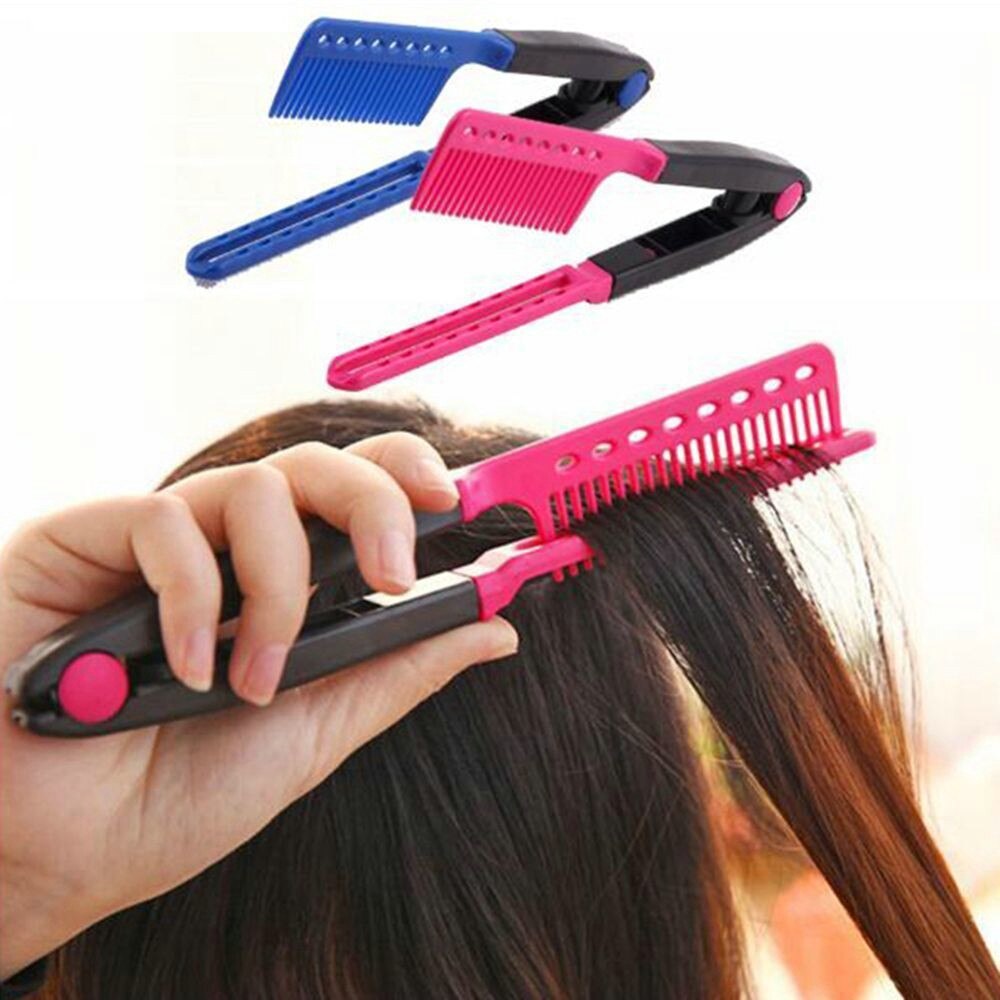 Bricolage Salon peignes V Type cheveux Portable défriser les cheveux Style de cheveux outils de coiffure