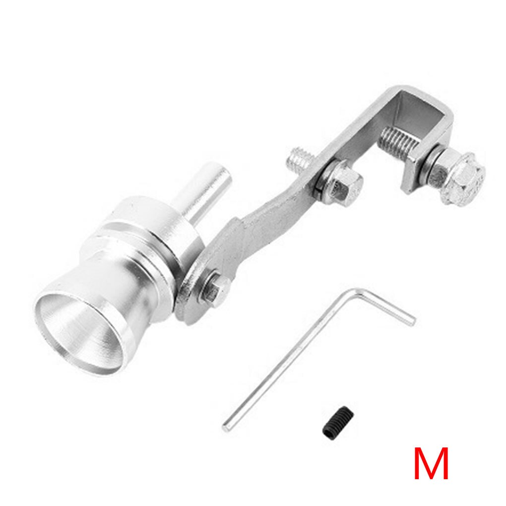 Simulateur de son universel, sifflet sonore Turbo de voiture S/M/L/XL dispositif de remise en état du véhicule tuyau d'échappement, sifflet sonore Turbo de voiture: Sliver M