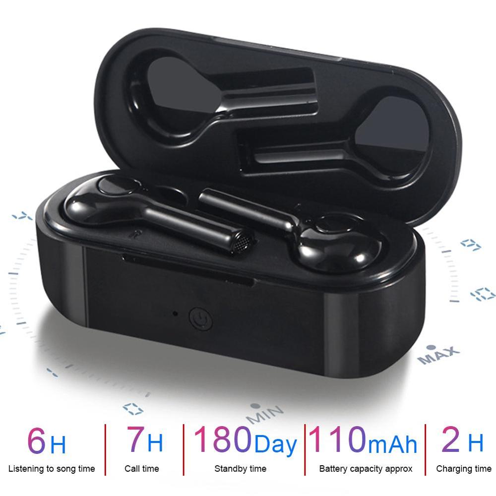 Vertaling Oortelefoon Tws Bluetooth 5.0 Oortelefoon Stereo Ruisonderdrukking Draadloze Koptelefoon Sport Headset Met Opladen Bin