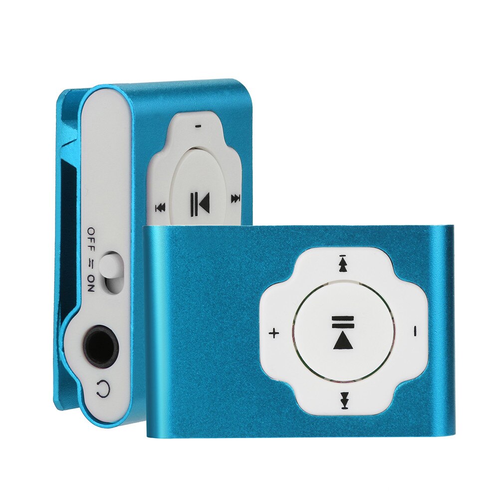 Freies CARPRIE Mini Tragbare Usb Mp3 Player Unterstützung Micro Sd Tf Karte 32gb Sport Musik Media mp3 Eigenschaften radio fm usb: Blau