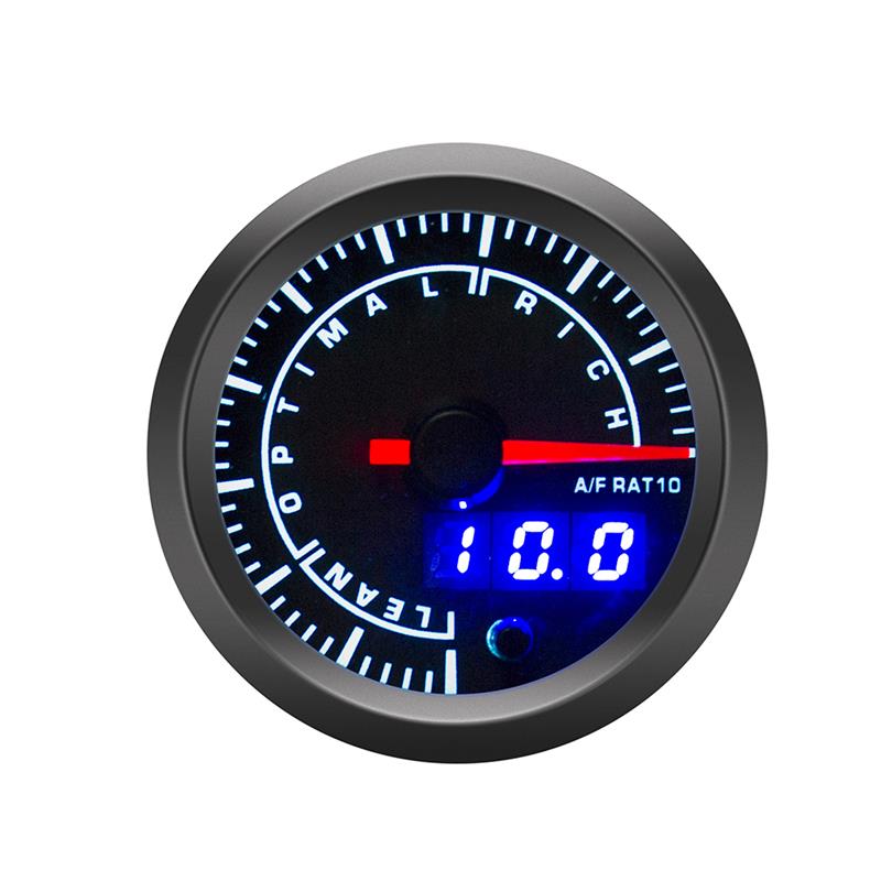 7 Colors Digital Arrow Display Air Fuel Ratio Gauge With Narrowband O2 Oxygen Sensor 52mm High-end Car Gauge Fit for 12V Car: MULTI