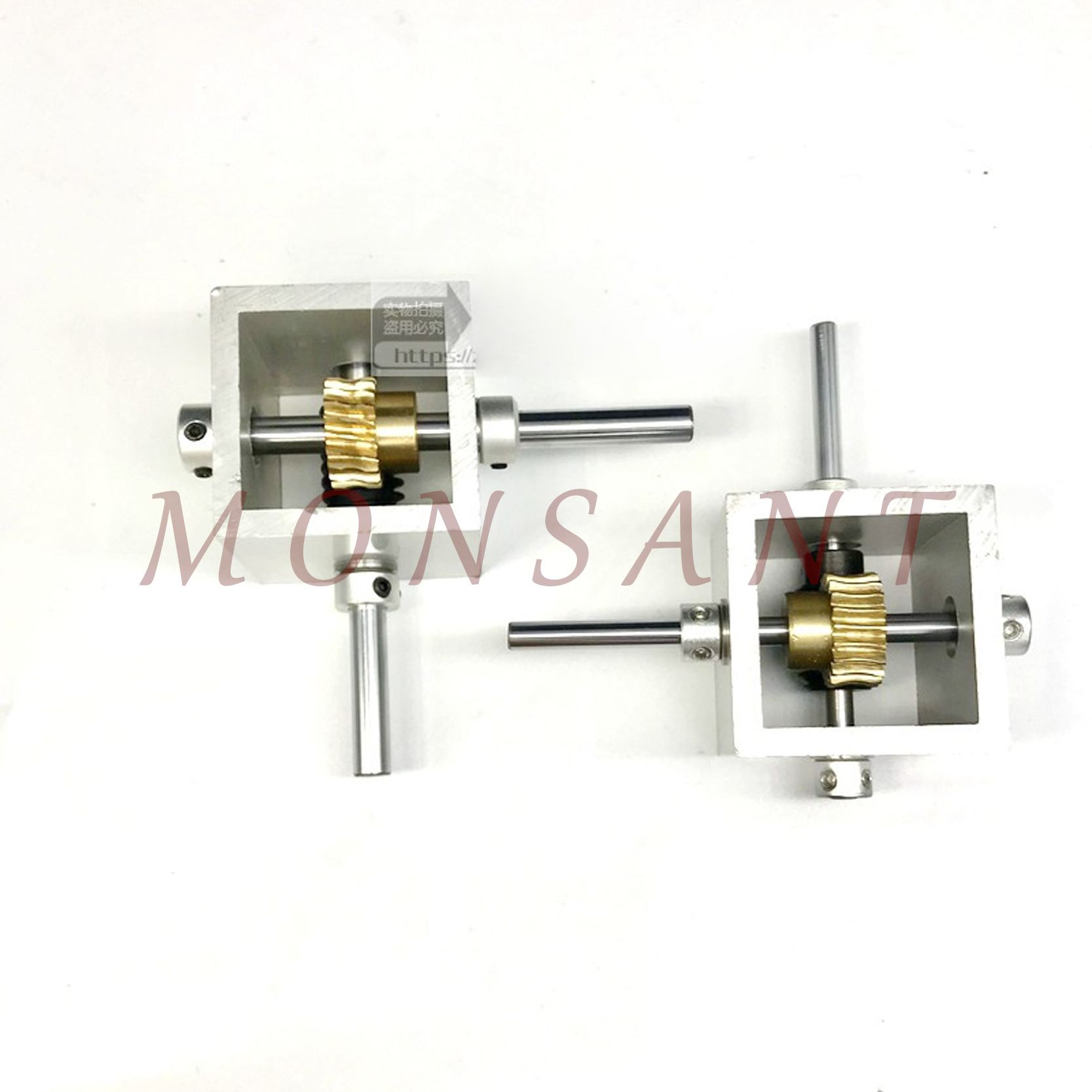 Worm Gear Reducer Small Gearbox 90 Degree Right Angle Reversing Gear Box 1:10 1:20 Angle Device