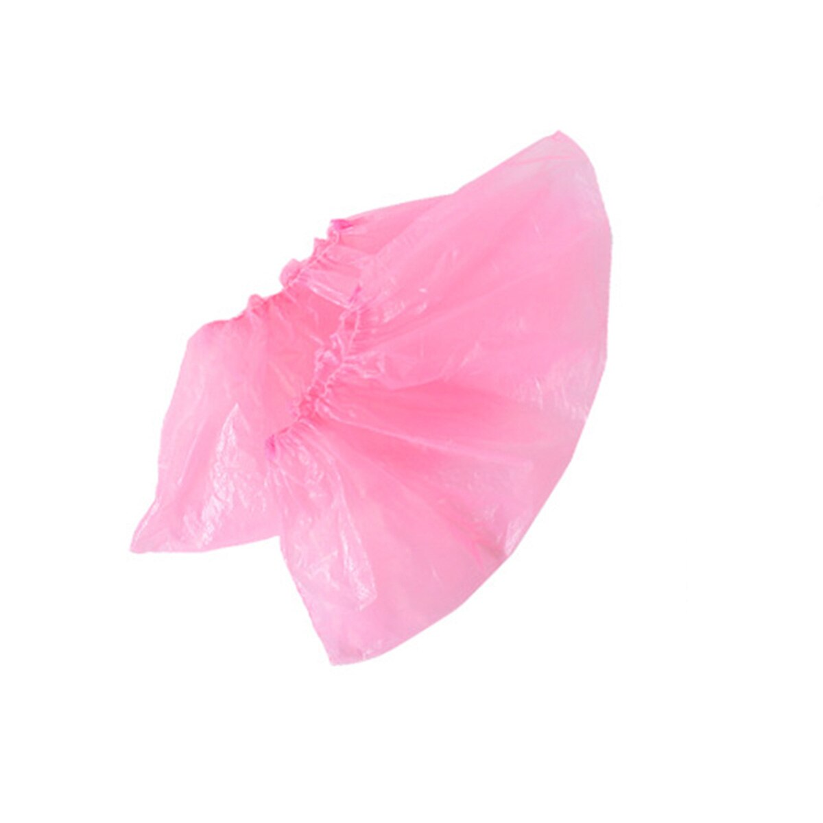 100PCS Disposable Plastic Shoe Covers Anti-Dust/water PVC Plastic Over Shoes / Shoe Boot Covers Walk Function Carpet Protectors: Pink