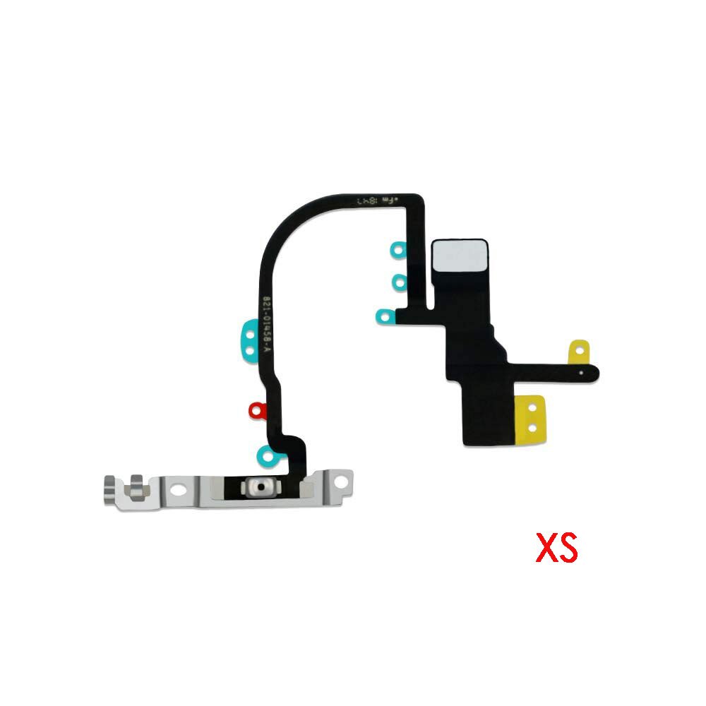 Pulsante di Accensione in poi/spento Interruttore Luce Del veloce Mic Cavo Della Flessione W/Staffe di Parti di Ricambio per Iphone X Xr xs Xs Max