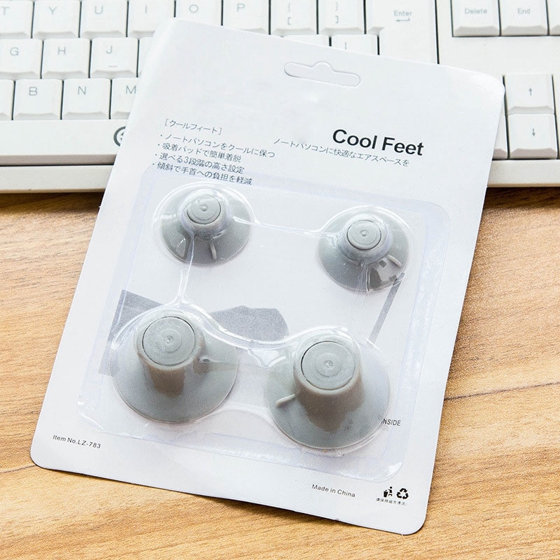 4 teile/los notebook zubehör laptop wärme reduktion pad cooling füße ständer halter schreibtisch set schlafsaal offics schulbedarf