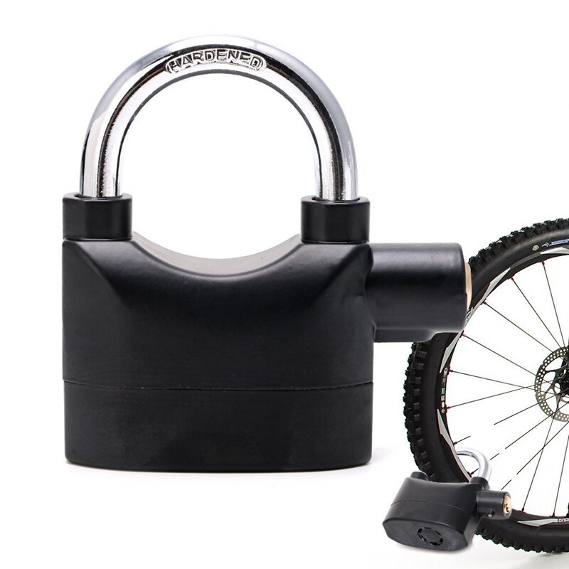 Olympia S 100 S100 Alarmslot (met sleutel, corrosiebestendig, veiligheidscilinder, 100 dB sirene, alarmbeveiligd hangslot, groot hangslot met alarm