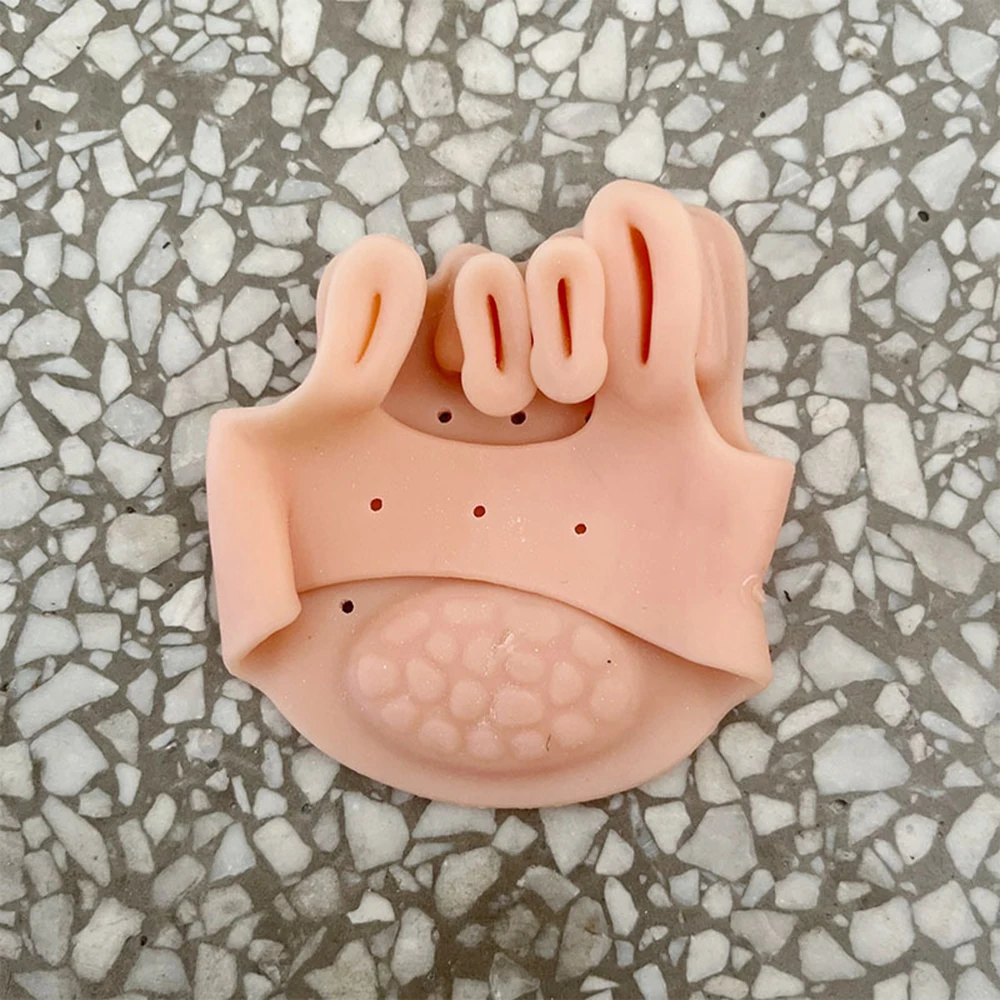 1pc silikon hallux valgus-korrigerer for tåseparator forfotputer avlastende innleggssåler forebygging av føtter: Lysegrå