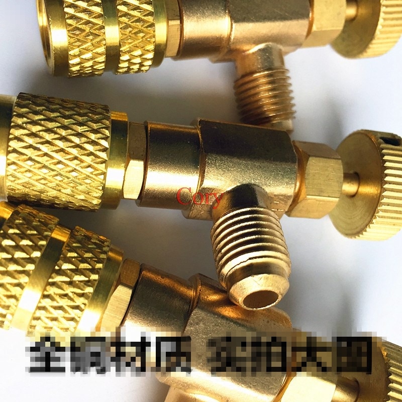 1PC R22/R410 Refrigeration Charging Adapter Liquid Addition Accessories Home Refrigerant Retention Control Valve