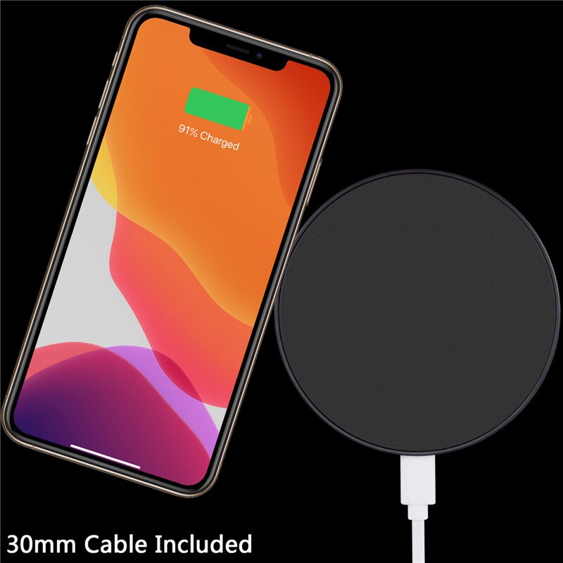 JAMULAR Weiß Schwarz Drahtlose Ladegerät Pad für Iphone 12 11 X für Airpods Lade Ladegerät FÜR Samsung Huawei XIAOMI: Style 2