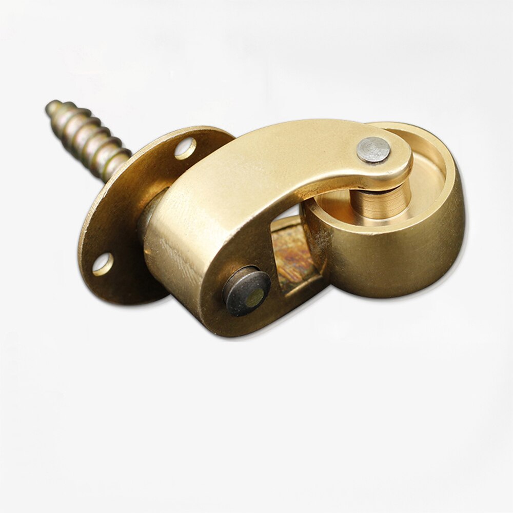 4/8PCS Brass Universal Wheel Metal Casters Gold Silent Reinforce Furniture Caster Heavy Duty Furniture Casters