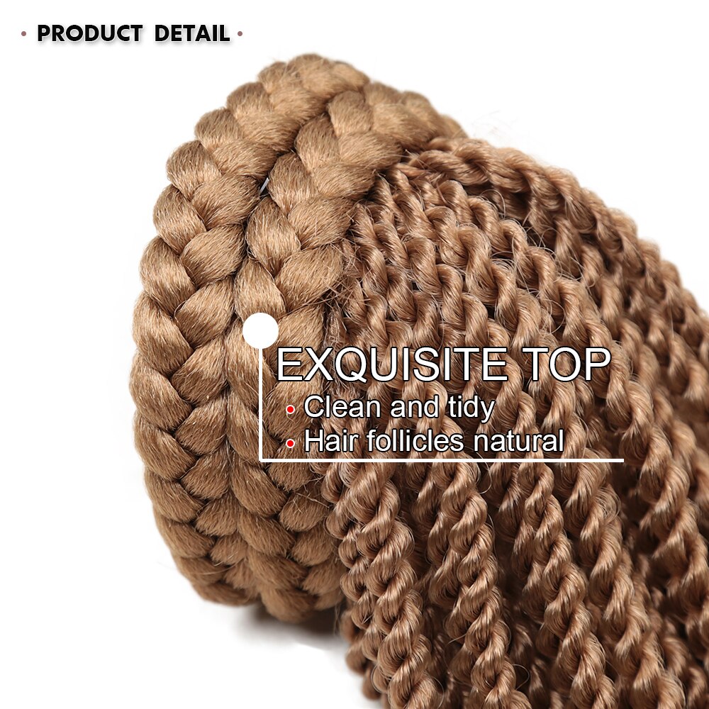 Braided Drawstring Ponytail 20''Box Braids Ponytail Bun Clip-in Afro Natural Ponytail Crochet Braided Hair Extensions for Woman
