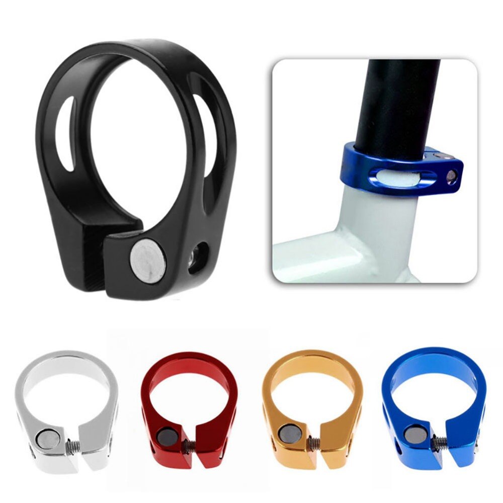 31.8/34,9mm Aluminium Rohr MTB Bike Fahrrad Sattel Sitz Clamp Fit für 27,2mm Sattelstütze Radfahren Teile abrazadera pecas de bicicleta