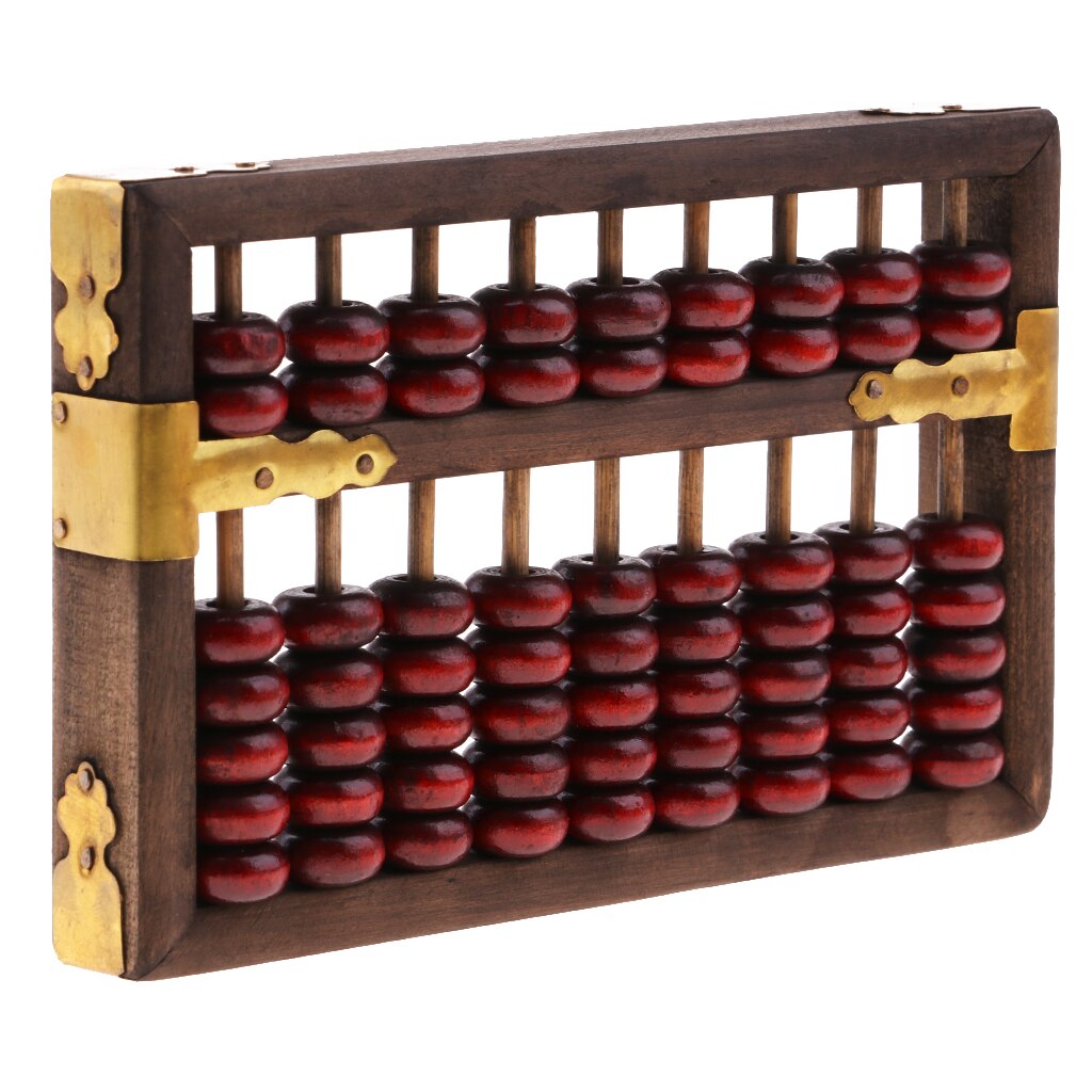 9 Kolom Oude Vintage Abacus Chinese Soroban Tool Math Onderwijs Materialen