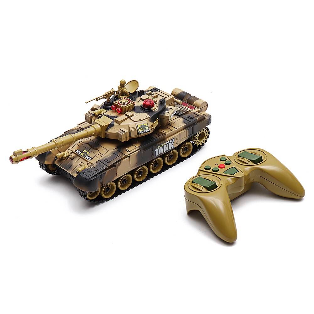 2.4G 10CH RC Tank With Light Sound Remote Control Toys