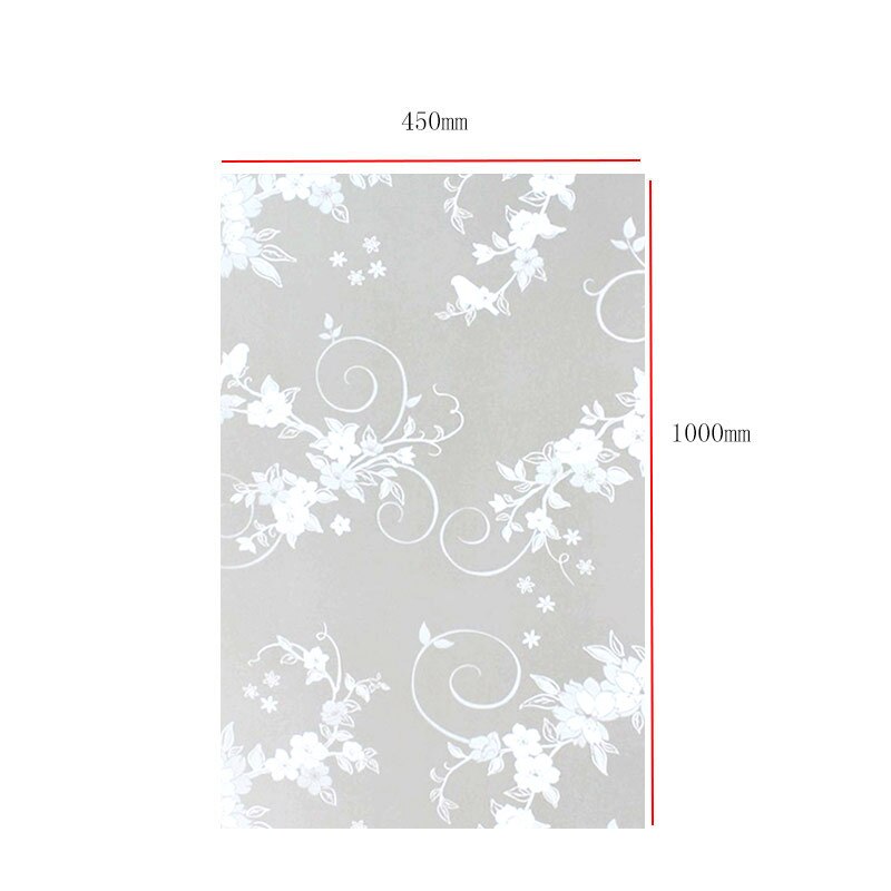 Opaque Privacy Bathroom Stickers Static Glass Window Home Decor PVC Wide Window Cover Stickers Office Bathroom Glass Film: G203092C
