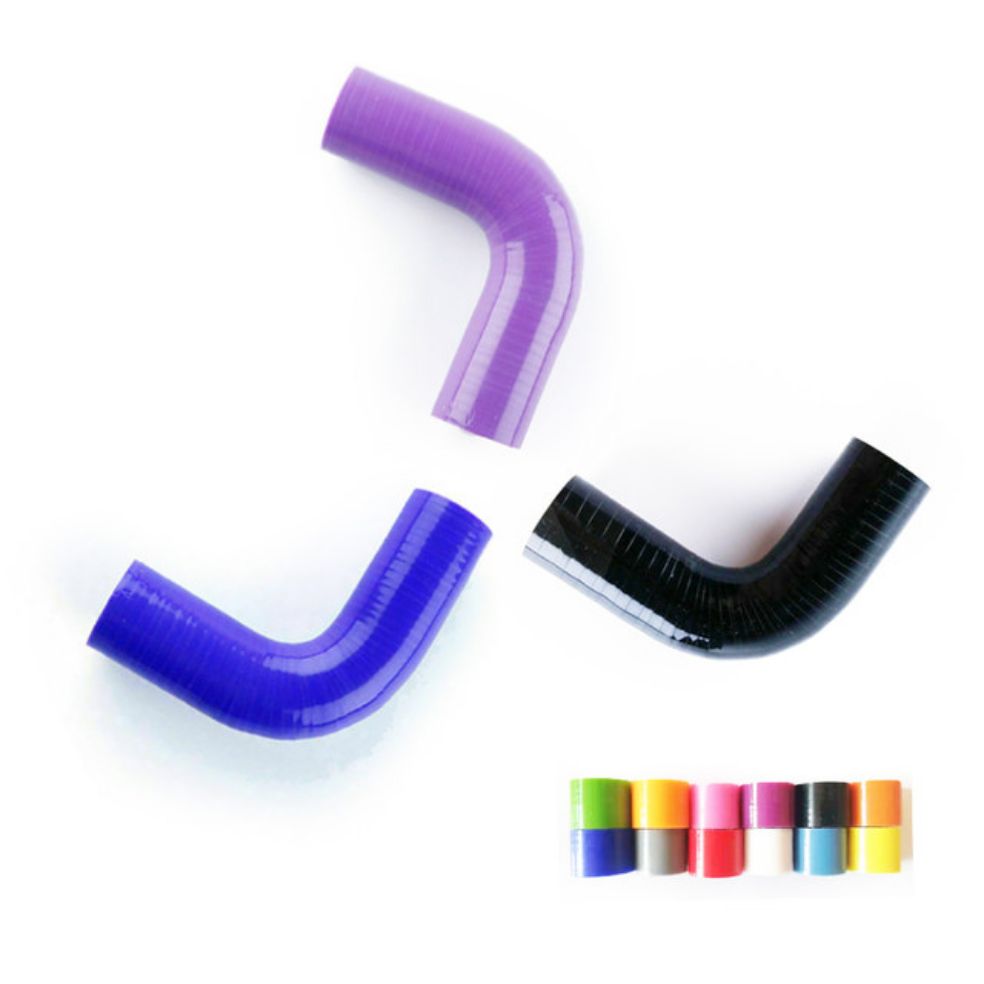 Manguera de silicona de 90 grados, Codera de tubo curva de 19mm, ID, Intercooler de refuerzo de aire y agua
