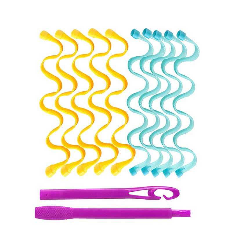Bigoudi magique bricolage 12 pièces/24 pièces bigoudis portables bigoudis ondulés sont des outils de coiffure durables et Non dommageables