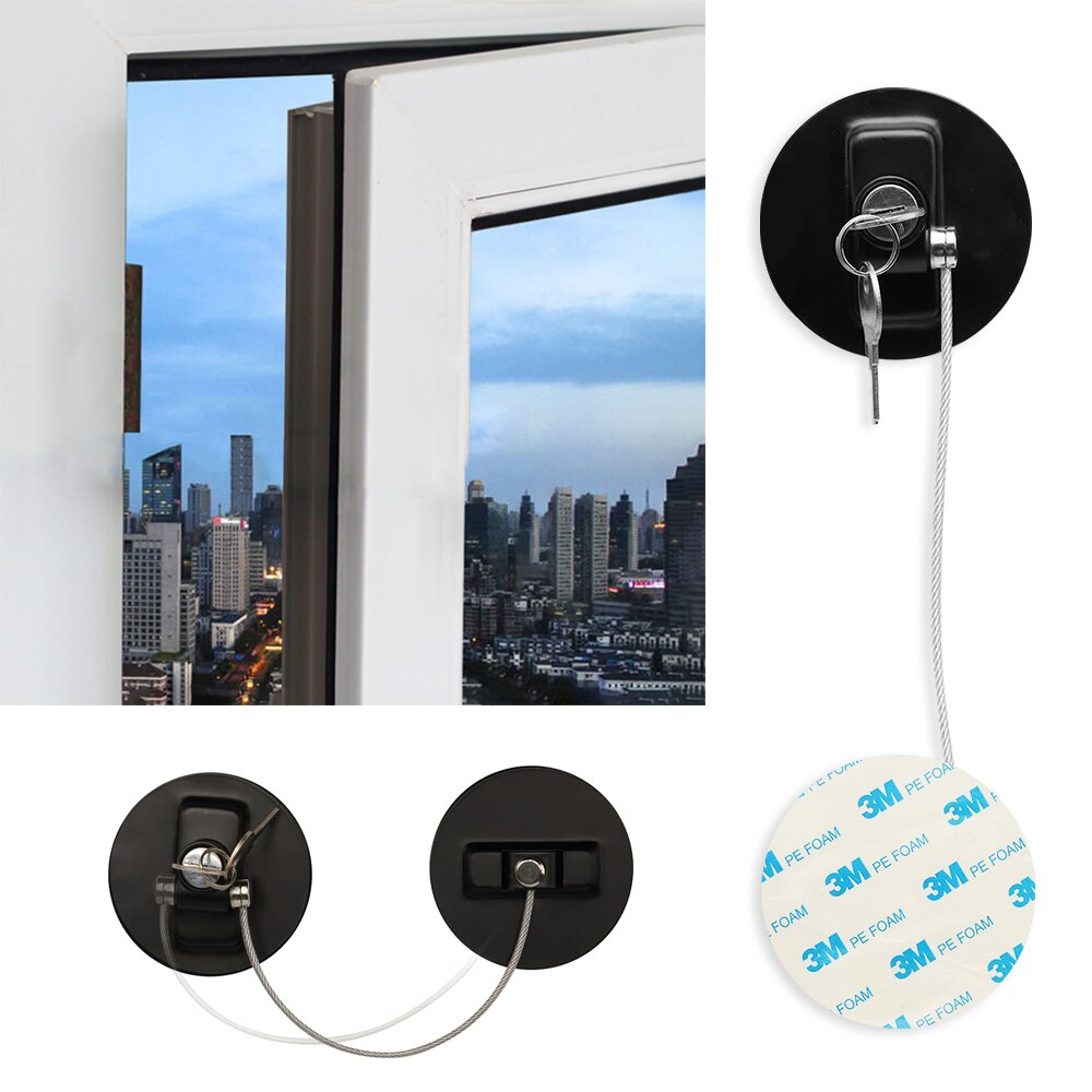 Baby Safety Window Restrictors Children's Protection Window Limiter For Kids Security Refrigerator Door Lock With 3M Tape