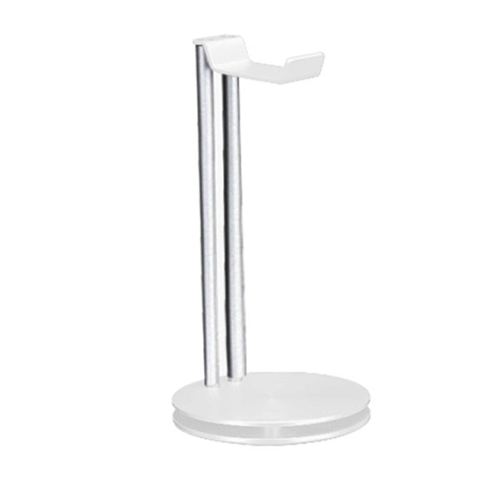 Durable Aluminum Desk Top Headset Holder Stand Bracket Headphone Display Rack Universal Headphone Table Organizer: White