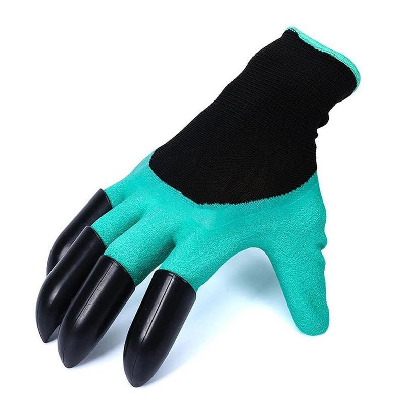 1 Pair Garden rubber Gloves with Claw Waterproof Gardening Gloves planting cleaning Garden gloves G6K2