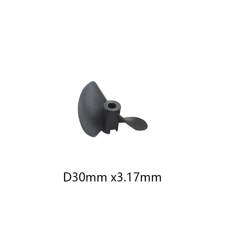 Hélice marina de dos aspas Rc, paleta de nailon P40 * D27 30 32 35 38 40 45 47mm, hélices de 3,17mm, 4mm de paso para piezas de barcos RC DIY