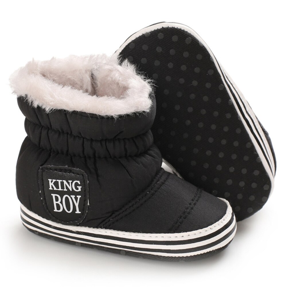 Winter Baby Laarzen Dikke Warme Jongens Snowboots Kids Schoenen Schoenen Katoen Gevoerde Gesp Meisjes Laarzen: B1 / 13-18 months