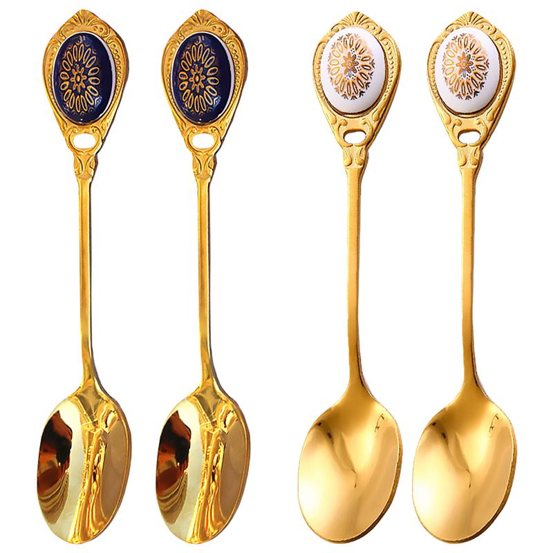 6 stuks - theelepels - dessertlepel - theelepel - rvs - lepel
