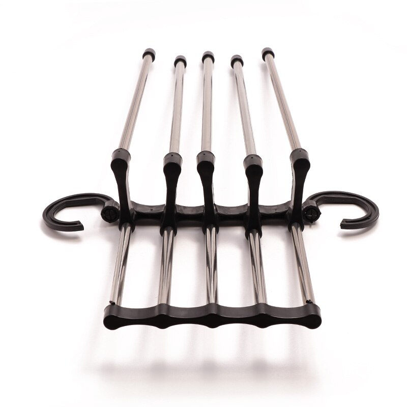 5 in 1 Rvs Multifunctionele Retractable Broek Rack Broek Hanger