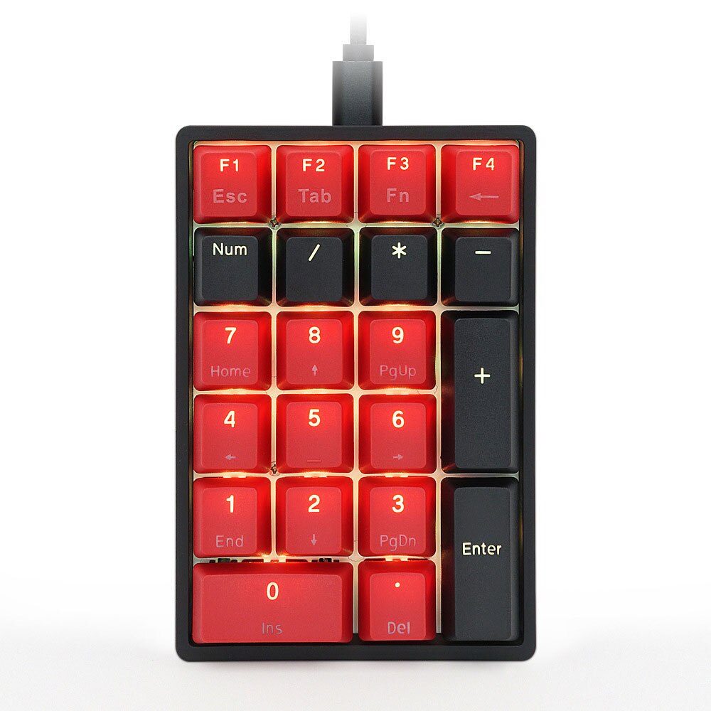 Gateron GK21s Bluetooth&amp;USB Wire 5.1 Swappable Numpad PBT Keycaps RGB Backlit Type-C Fully Programmable Chocolate Mechenical
