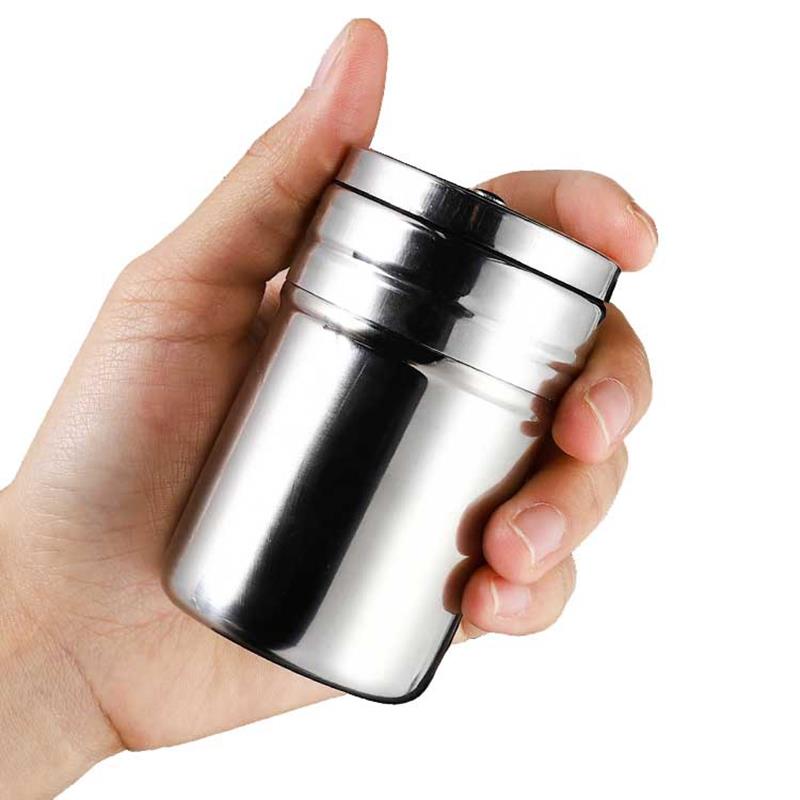 Mezclador de condimentos de acero inoxidable giratorio, botella de condimentos superior, agitador de especias, herramienta de barbacoa, tarro de especias, cocina, 1 unidad