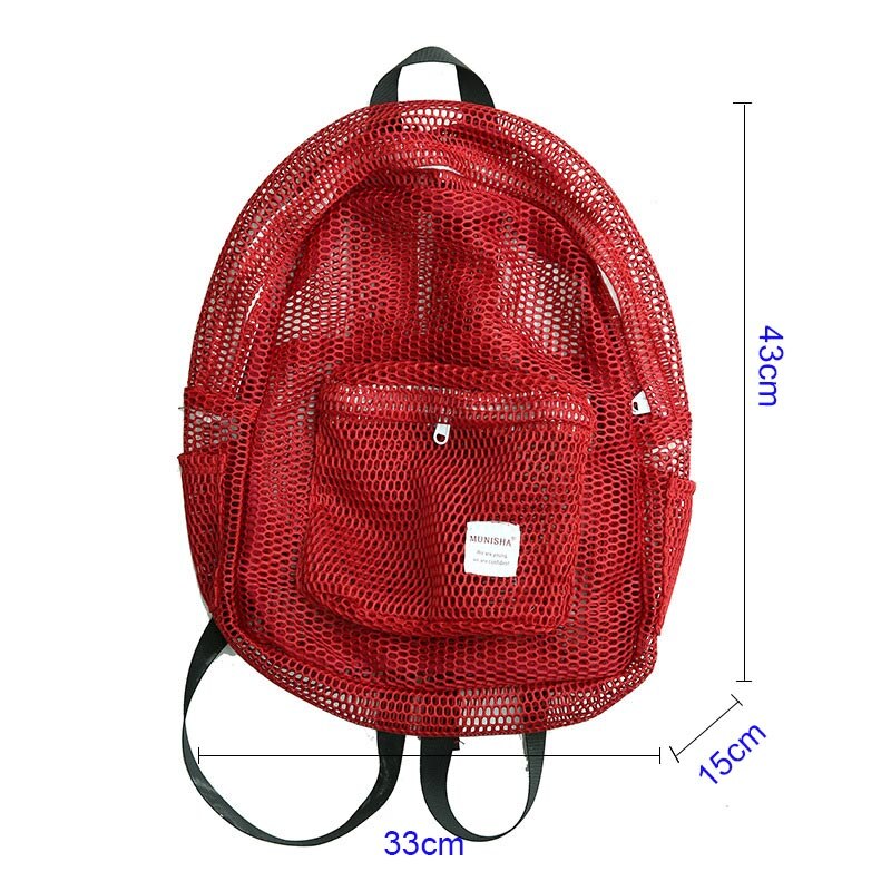 Women Swimming Bag Mesh Net Summer Beach Bags Girl Handbag Swim Female Travel Training Pouch Blaso Sac De Sport Gym Bag XA181D