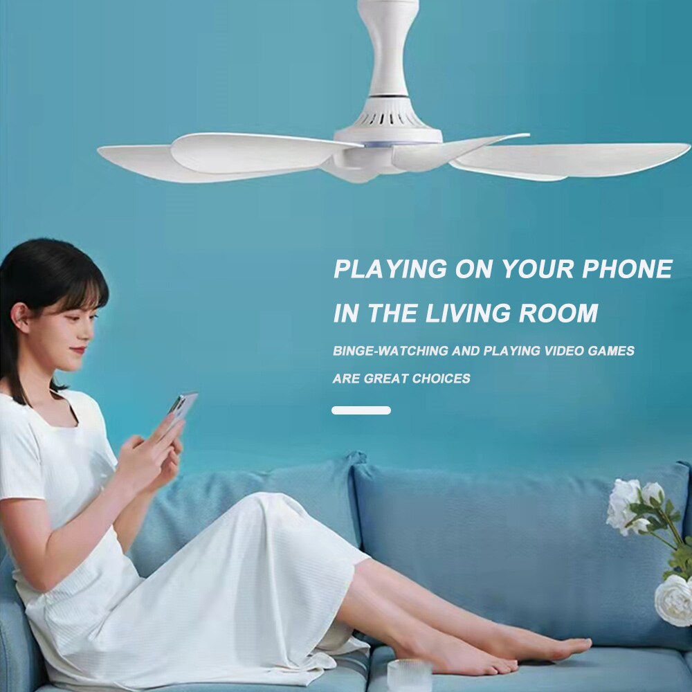 5W USB Ceiling Fans 5V Roof Fan 6 Leaves Air Cooler 16.5inch Hanging Tent Fans for Camping Outdoor Dormitory Home Bed