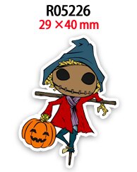 Vlakke hars flatback halloween 30 stuks/partij acryl harsen bedrukt voor doe-het-zelf decoratie: R05226