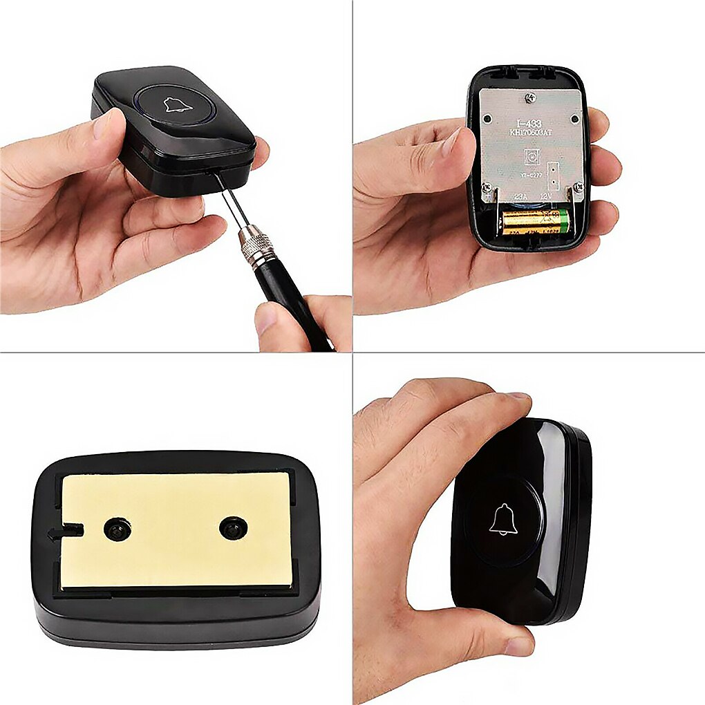 Wireless Doorbell Welcome bell Home Chime Door bell Alarm 32 Songs Smart Doorbell EU Plug doorbell ring Waterproof Button