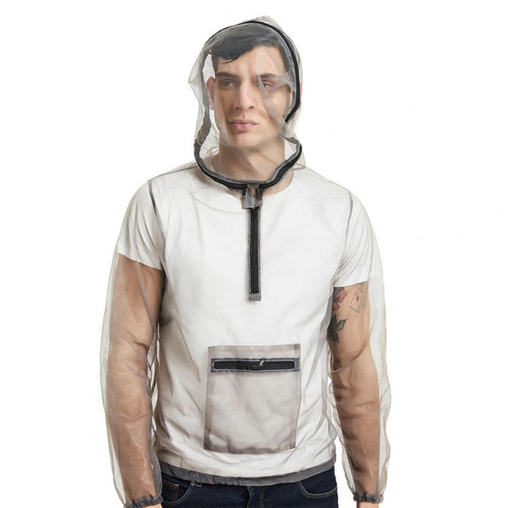 Combinaison anti-moustique à Double fermeture éclair pour le jardinage, veste respirante anti-insectes, Super Cool et douce