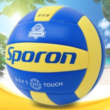 1 Piece PVC Soft Volleyball Training Competition Ball Size 5 Beach Team Games Handball Indoor Outdoor