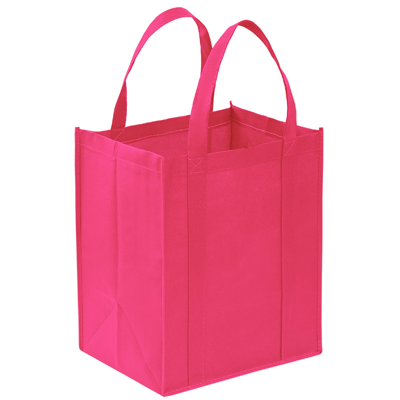 Foldable Shopping Bag Large Capacity Tote Bag Reusable Grocery Pouch Non-Woven Travel Storage Bags Eco Women Shopping Handbag: Brown