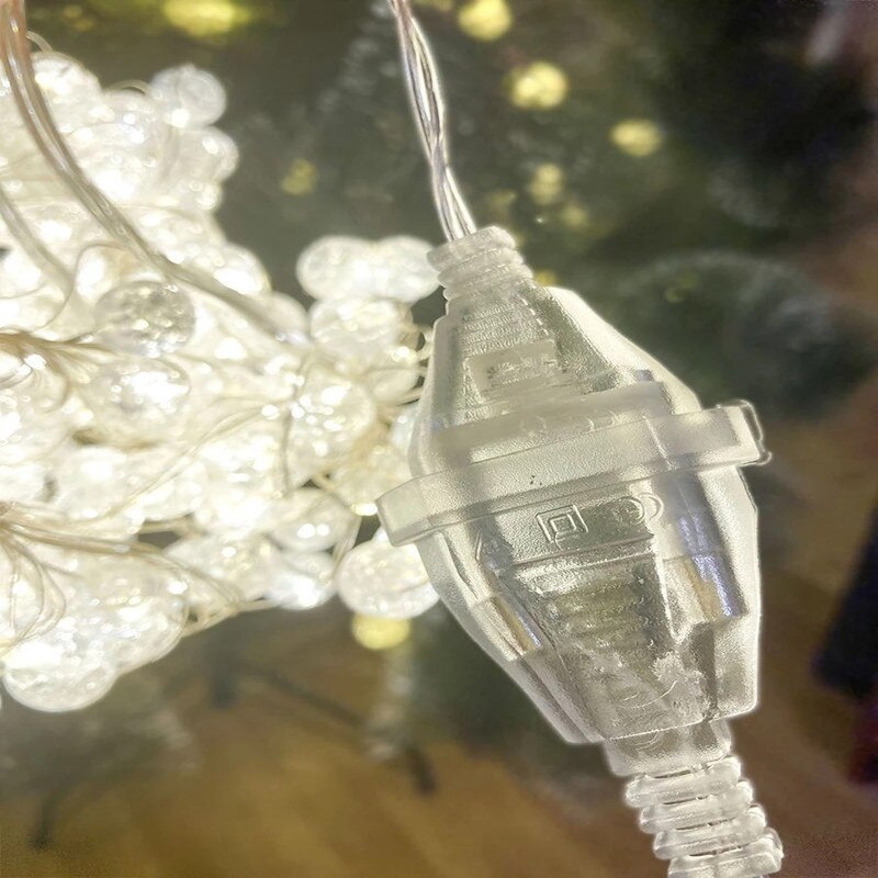 Rallonge pour guirlande de 3 mètres, avec interrupteur, allumer/éteindre, adaptateur LED, décorations de noël, prise EU/US