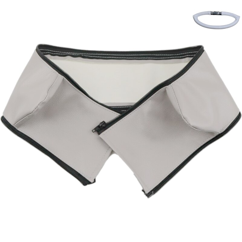 Funda de cuero Pu para Stokke Xplory V4/V5, reposabrazos de funda protectora para cochecito de bebé, accesorios para carrito de bebé: mom 1 pcs gray