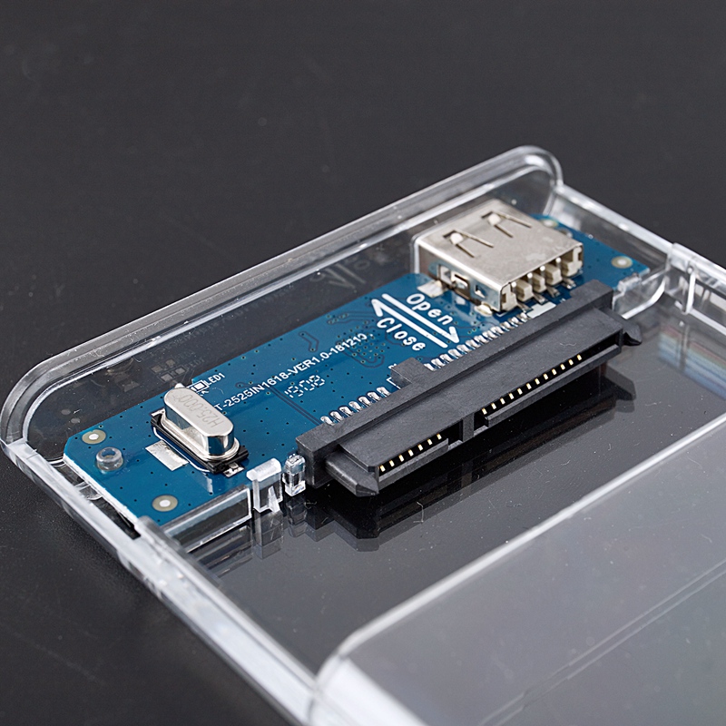 Extern hårddiskhölje usb 2.0 to sata ssd och hdd-fodral stöd 4tb 2.5-- tums enhetskompatibel klar hölje diskfodral h