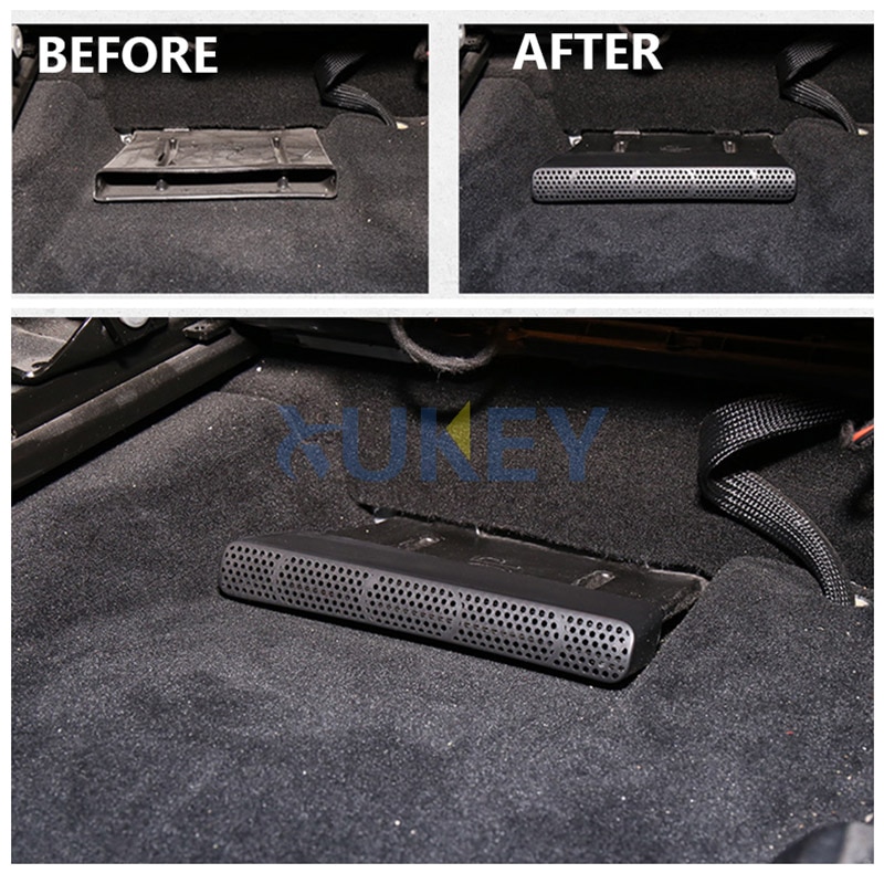 For PSA DS7 DS 7 Crossback Under Seat Chair Below Footwell AC Heater Air Vent Conditioner Outlet Molding Vent Cover