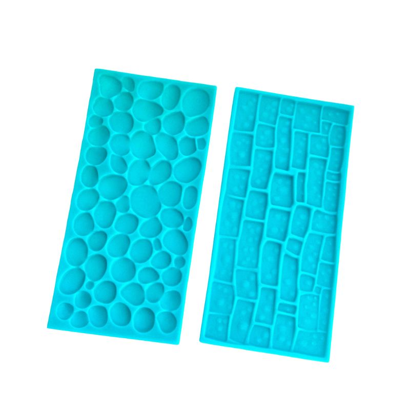6pcs/set Silicone Impression Mat Fondant Cake Mold Sugarcraft Chocolate Decor Silicone Impression Mat