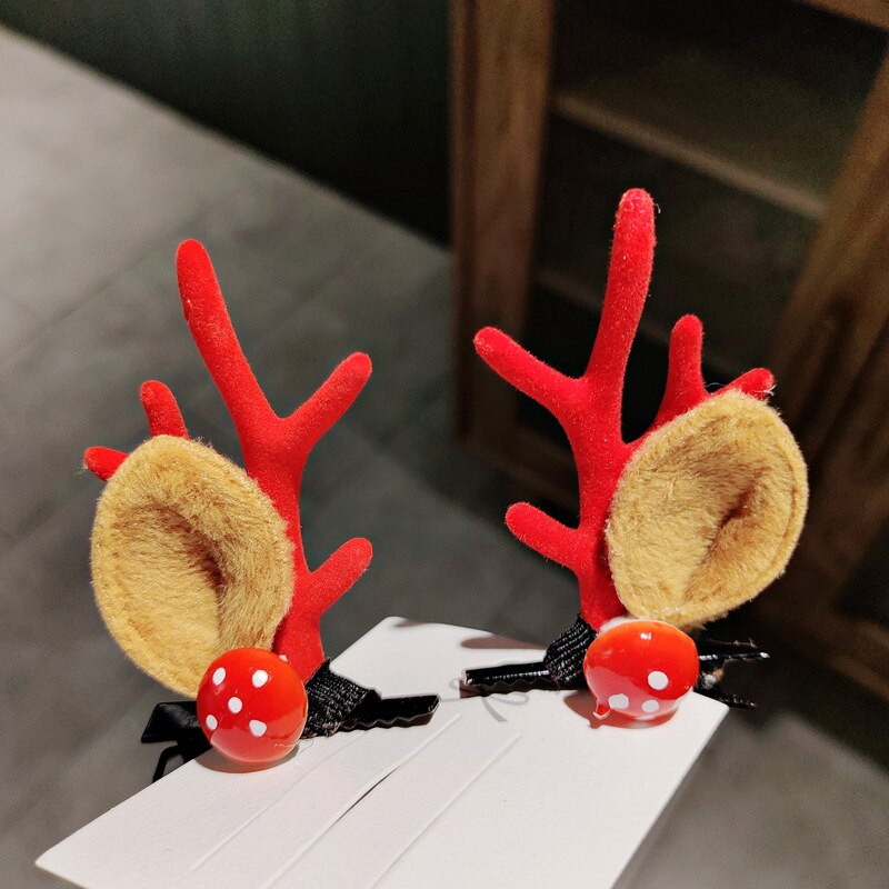 Coiffure mignonne en bois de cerceau de noël, décoration pour la maison, pendentif ornements pour enfants, pour filles,
