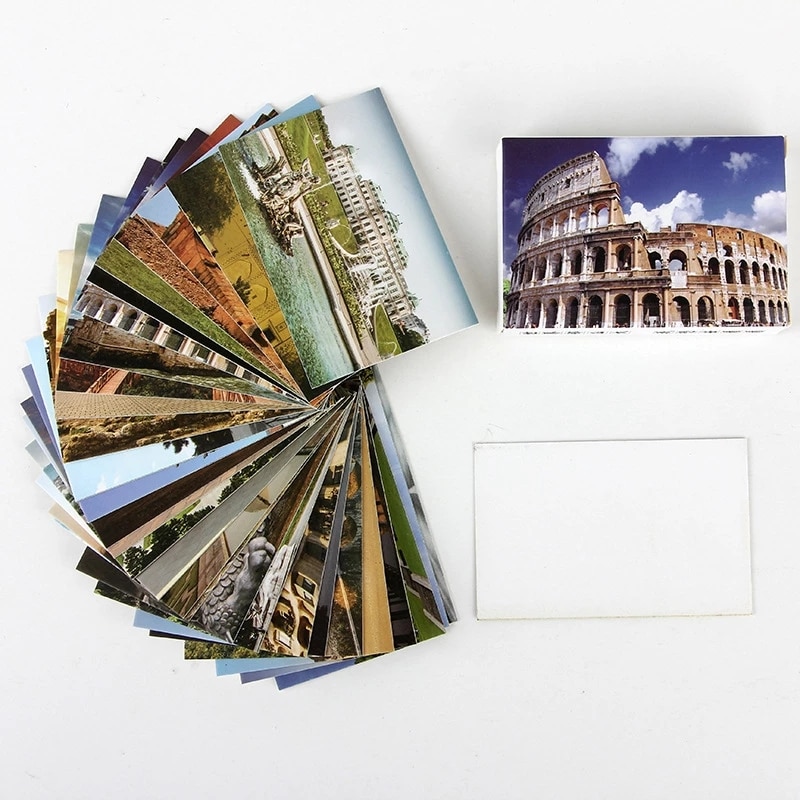 30 Sheets/Set Travel All Over The World Postcard/Greeting Card/Message Card/Birthday Letter Envelope Card