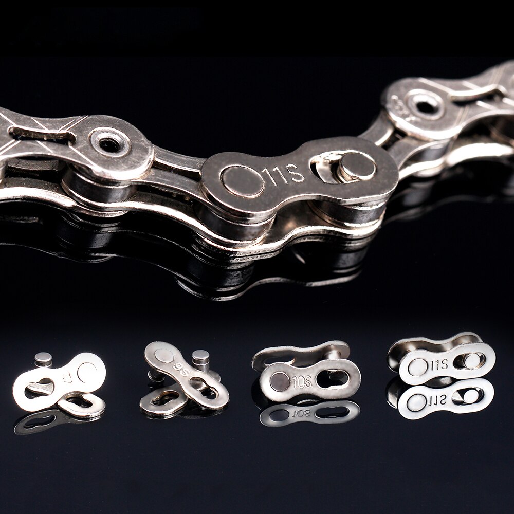 1 Pair Bicycle Chain Quick Link Mountain Bicycle Bike Chain Missing Quick Connector Master Link for 6 7 8 9 10 11 Speed Bicycle