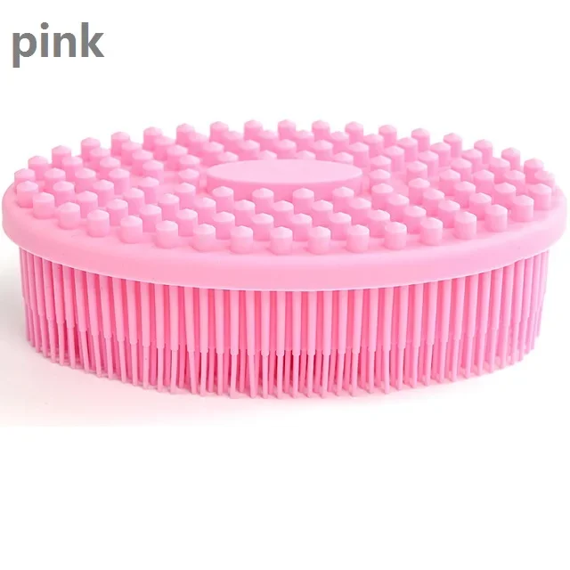 Silicone Loofah Body Scrubber, Soft Rubber Loofahs,Sponge Scrubber Brush,Loofa Bath Shower Kit,Silicon Back Scrubber Eco for Gym: green